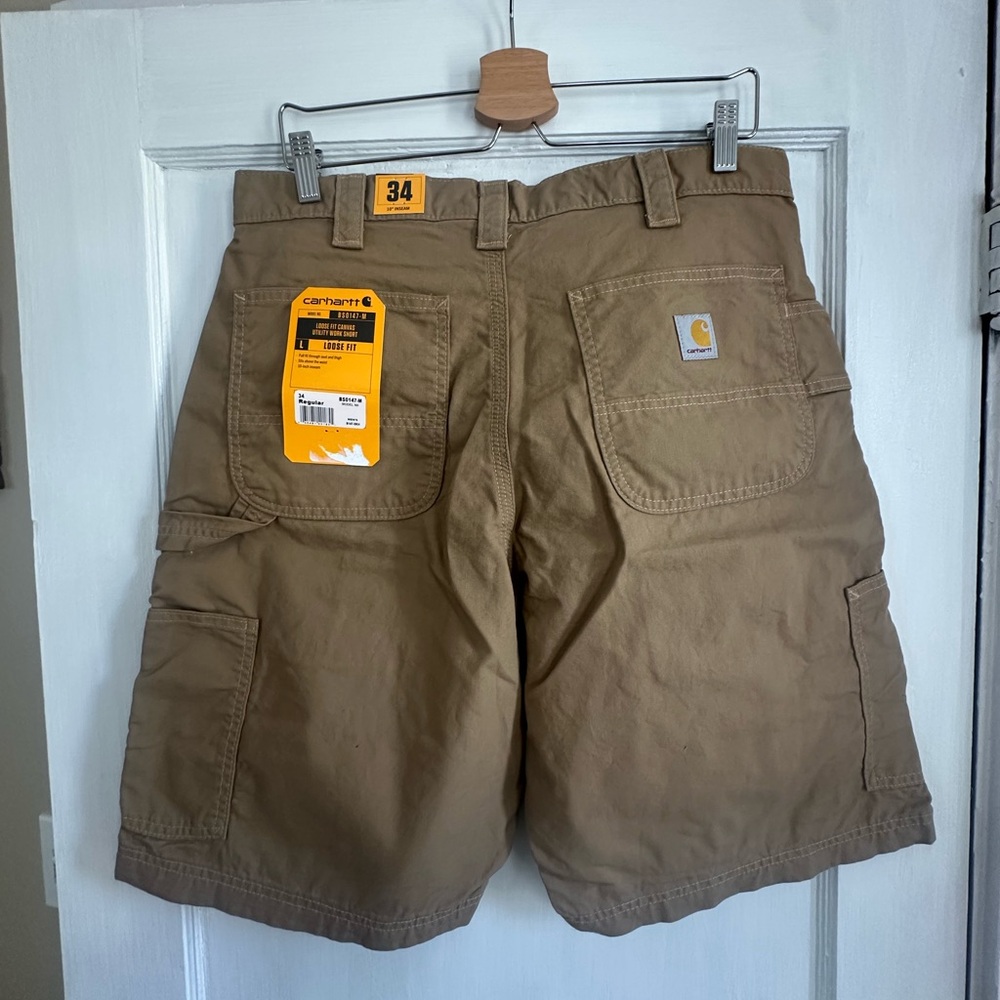 Carhartt Tan Cargo Shorts Durable Workwear